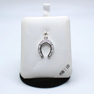 Sterling Silver Western Horseshoe .925 Charm Pendant